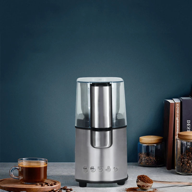 CM-3020S Household Electric Coffee Bean Grinder Removable Cleaning Bean Grinder Coffee Grinder Stainless Steel 220-240V