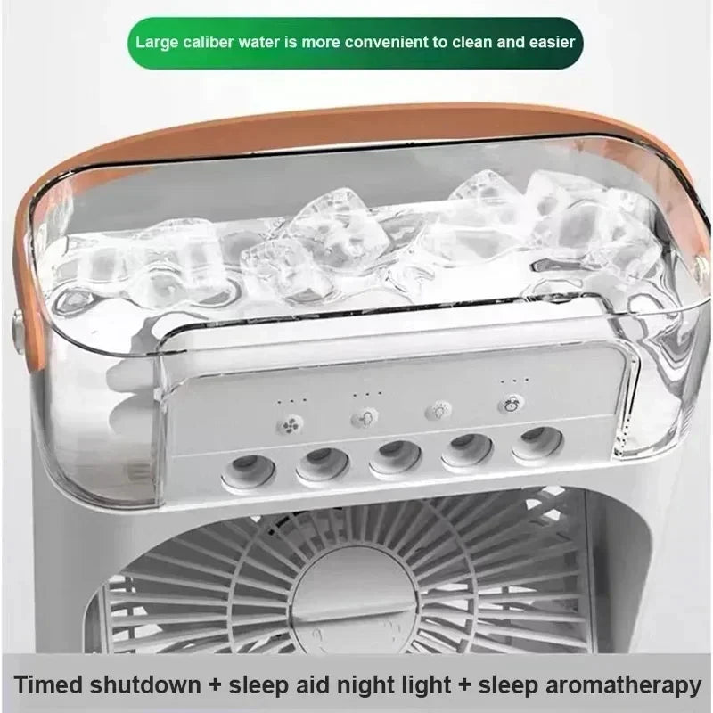 Portable Mini Air Conditioner with Night Light—Efficient Cooling for Home or Office