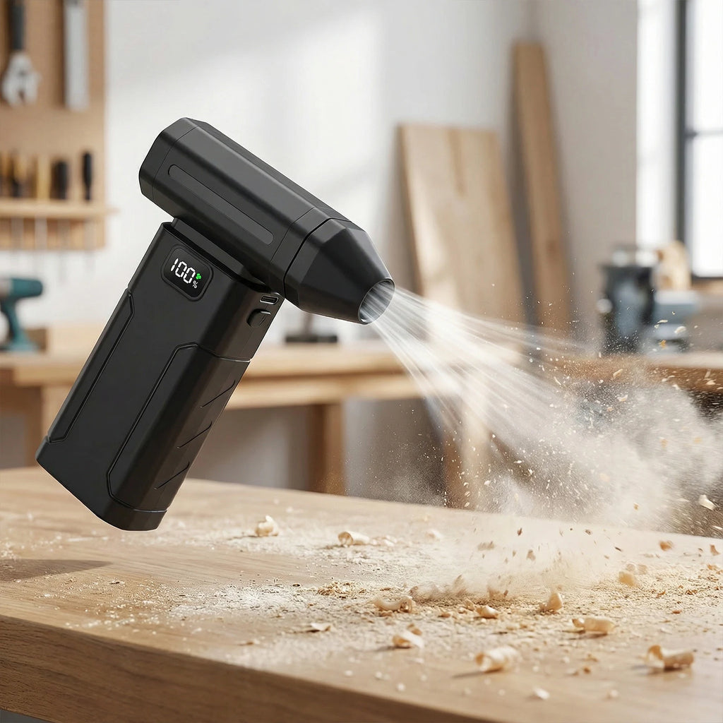 Lenovo Turbo Fan Electric Air Duster Portable 200,000 RPM Cleaning Blower Tool Car Blowing Snow 4 Adjustable Gears Type-C Charger
