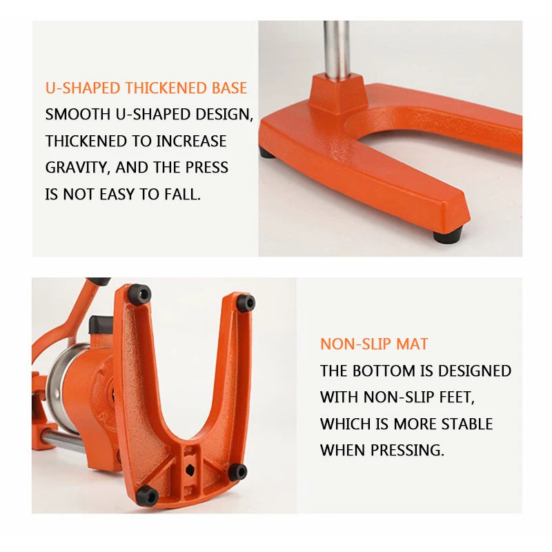 Manual juicer stainless steel stall juicer manual juicer squeeze fruit juice lemon orange watermelon juice