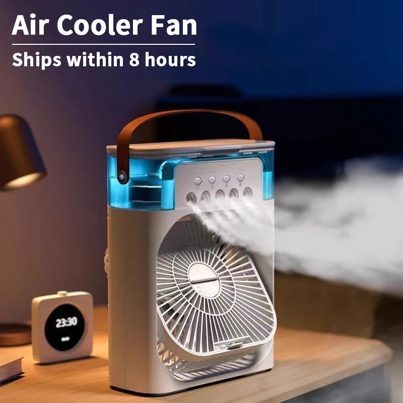 Portable Mini Air Conditioner with Night Light—Efficient Cooling for Home or Office