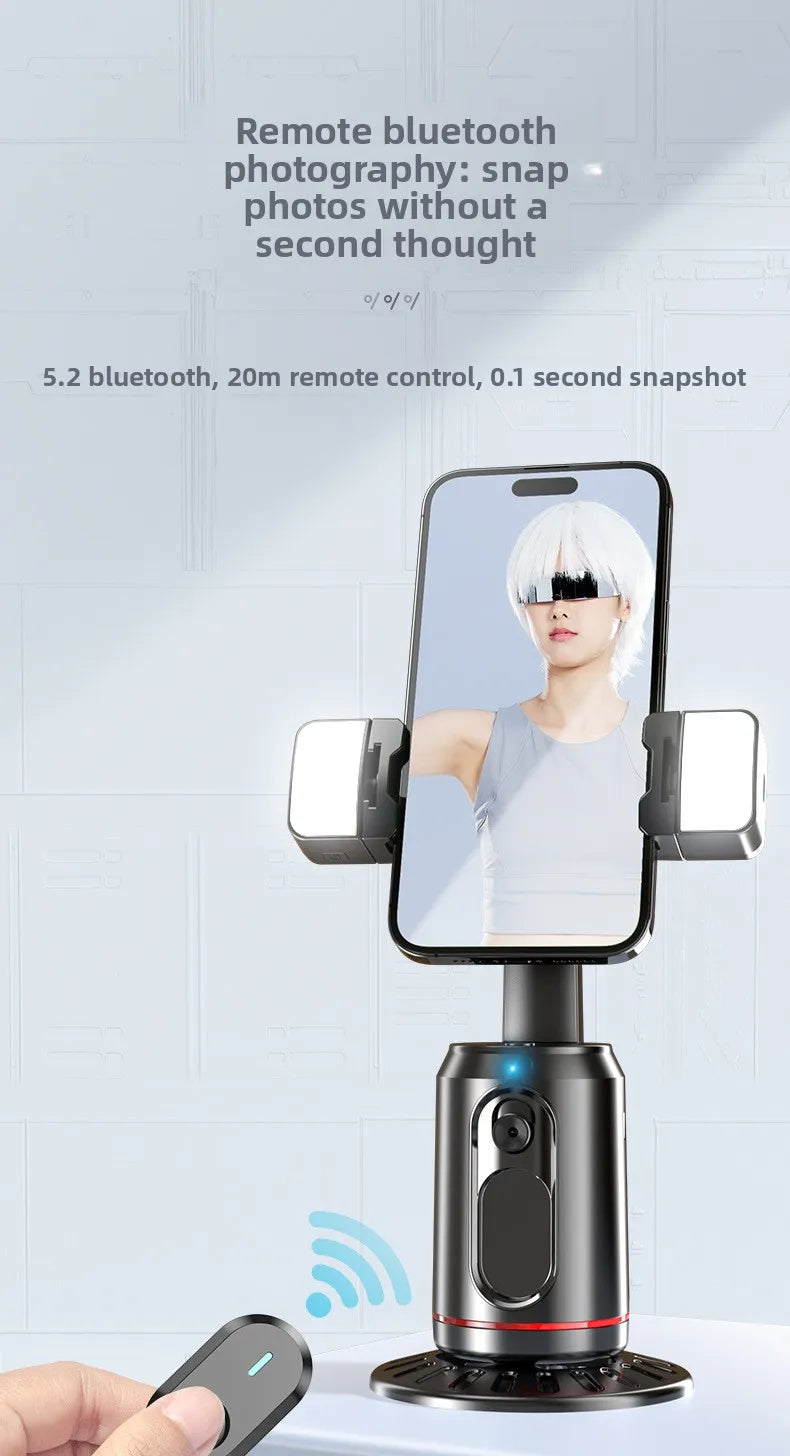 360° Auto Follow Gimbal Stabilizer for Smartphone Anti Shake Handheld Stand Live Stream Vlog Recording