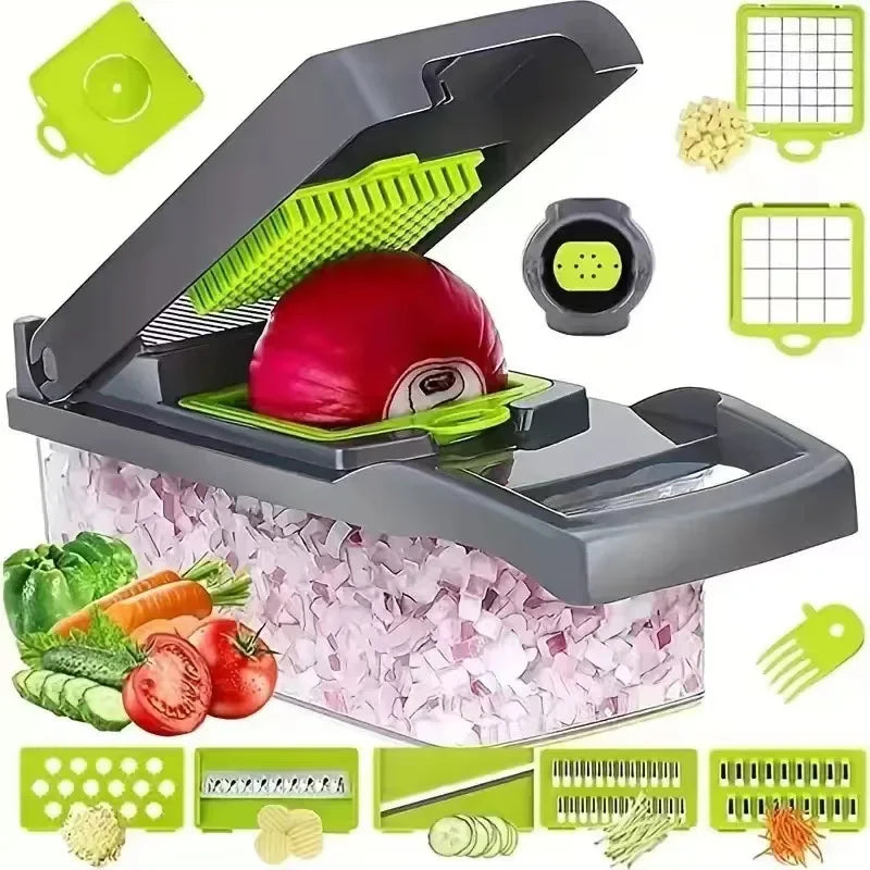 16 Multifunctional vegetable cutting artifact Kitchen household shredding potato shredding dicer wiping radish planer slicer
