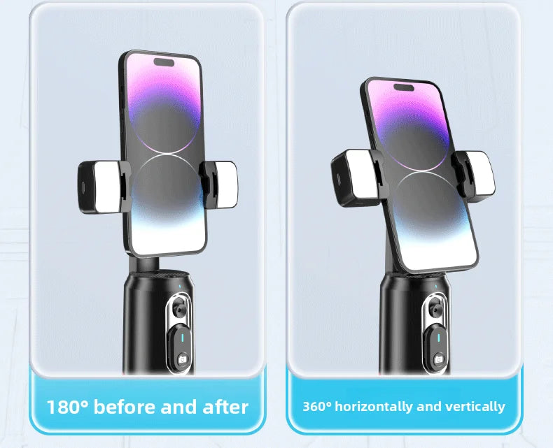 360° Auto Follow Gimbal Stabilizer for Smartphone Anti Shake Handheld Stand Live Stream Vlog Recording