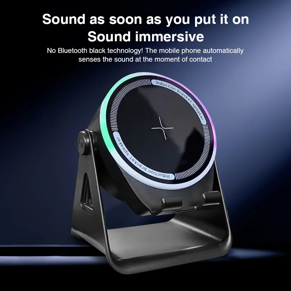 Portable Bluetooth-compatible Speaker W/ BT Speaker 3 in 1 Bluetooth-compatible Speaker Phone Stand for Home and Outdoors