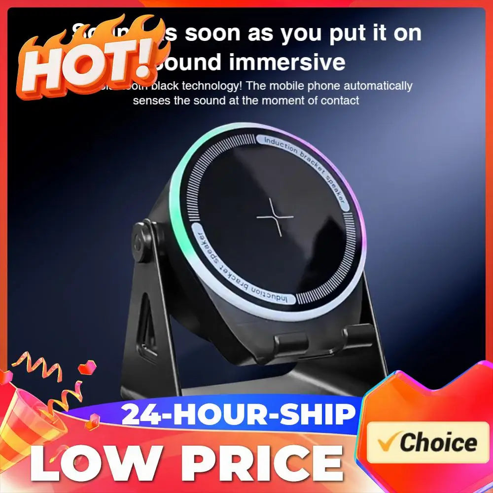 Portable Bluetooth-compatible Speaker W/ BT Speaker 3 in 1 Bluetooth-compatible Speaker Phone Stand for Home and Outdoors