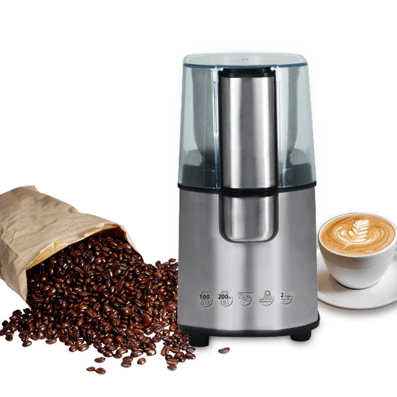 CM-3020S Household Electric Coffee Bean Grinder Removable Cleaning Bean Grinder Coffee Grinder Stainless Steel 220-240V