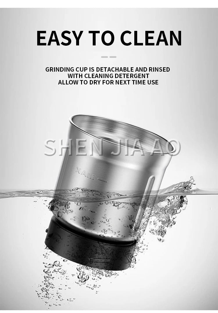 CM-3020S Household Electric Coffee Bean Grinder Removable Cleaning Bean Grinder Coffee Grinder Stainless Steel 220-240V