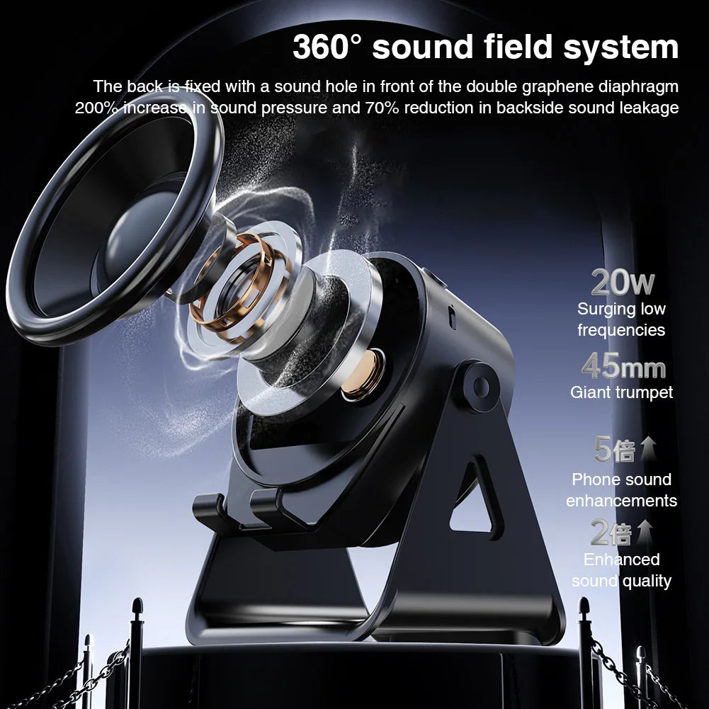 Portable Bluetooth-compatible Speaker W/ BT Speaker 3 in 1 Bluetooth-compatible Speaker Phone Stand for Home and Outdoors