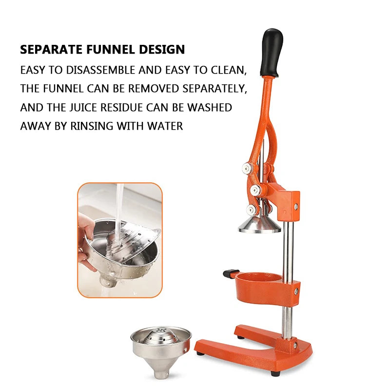 Manual juicer stainless steel stall juicer manual juicer squeeze fruit juice lemon orange watermelon juice