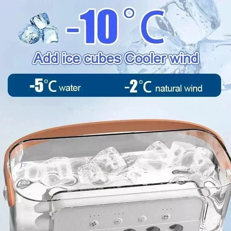 Portable Mini Air Conditioner with Night Light—Efficient Cooling for Home or Office