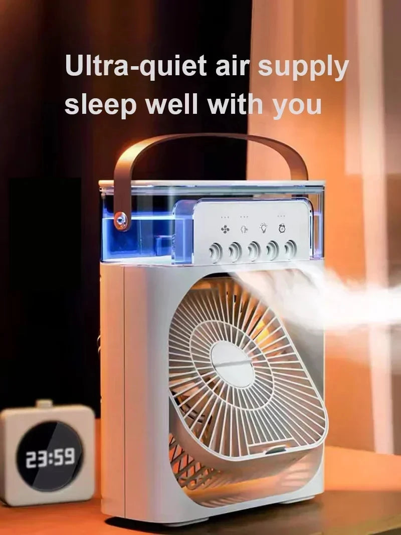 Portable Mini Air Conditioner with Night Light—Efficient Cooling for Home or Office