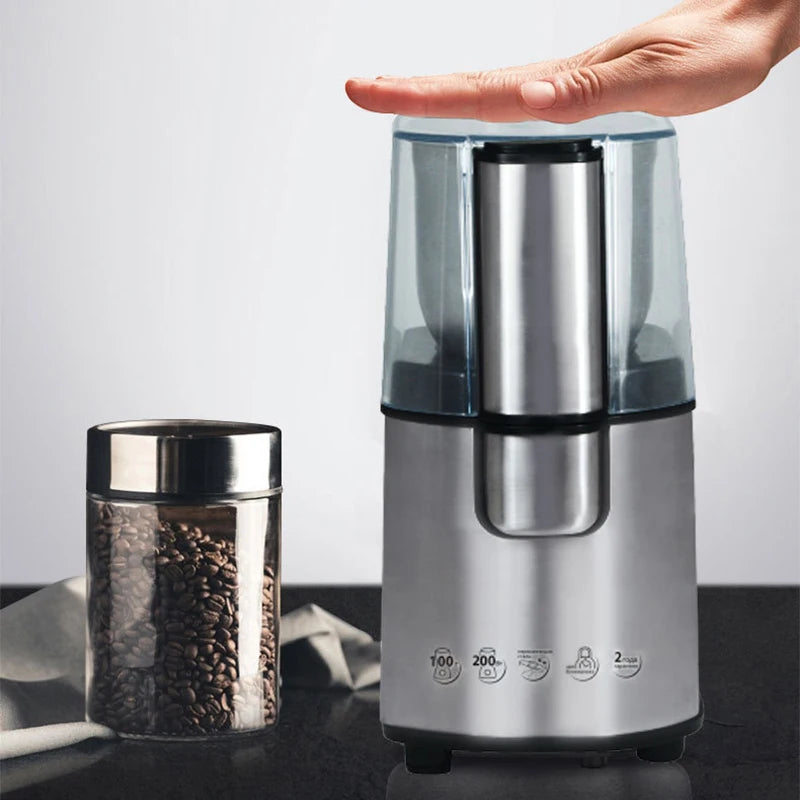 CM-3020S Household Electric Coffee Bean Grinder Removable Cleaning Bean Grinder Coffee Grinder Stainless Steel 220-240V