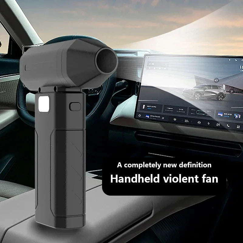 Lenovo Turbo Fan Electric Air Duster Portable 200,000 RPM Cleaning Blower Tool Car Blowing Snow 4 Adjustable Gears Type-C Charger