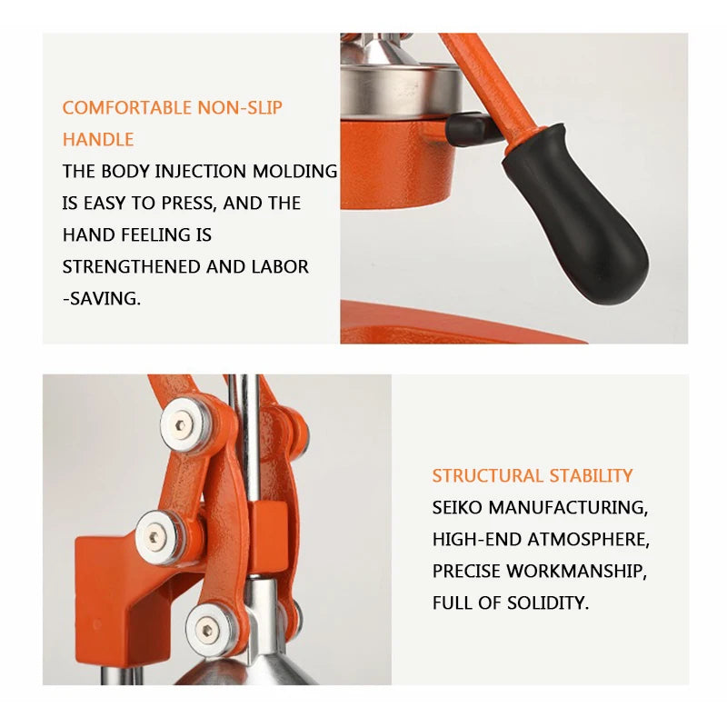 Manual juicer stainless steel stall juicer manual juicer squeeze fruit juice lemon orange watermelon juice