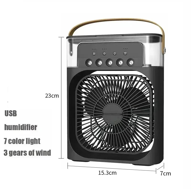 Portable Mini Air Conditioner with Night Light—Efficient Cooling for Home or Office