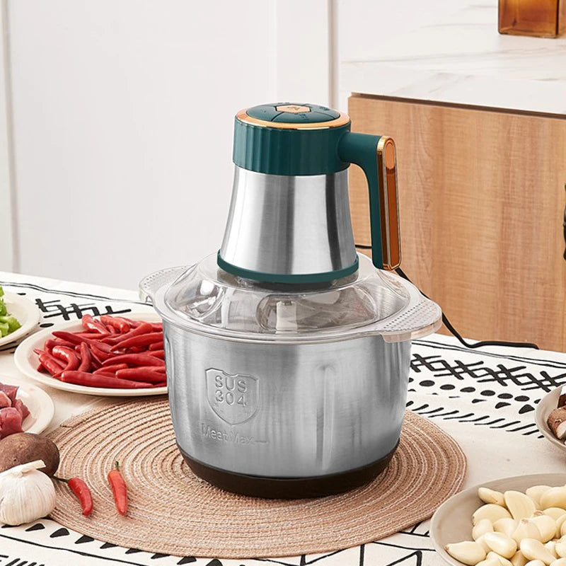 Factory Wholesale Price Household Multifunction Small Meat Chopper Food Stainless Steel 2l 3l 4l 5l Electric Meat Grinders